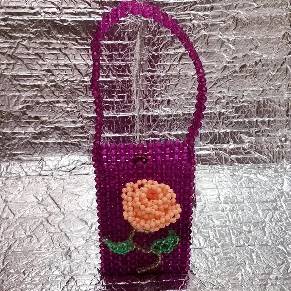 NWT 2021 Susan Alexandra New York Rose Garden Beaded Bag - Picture 11 of 13